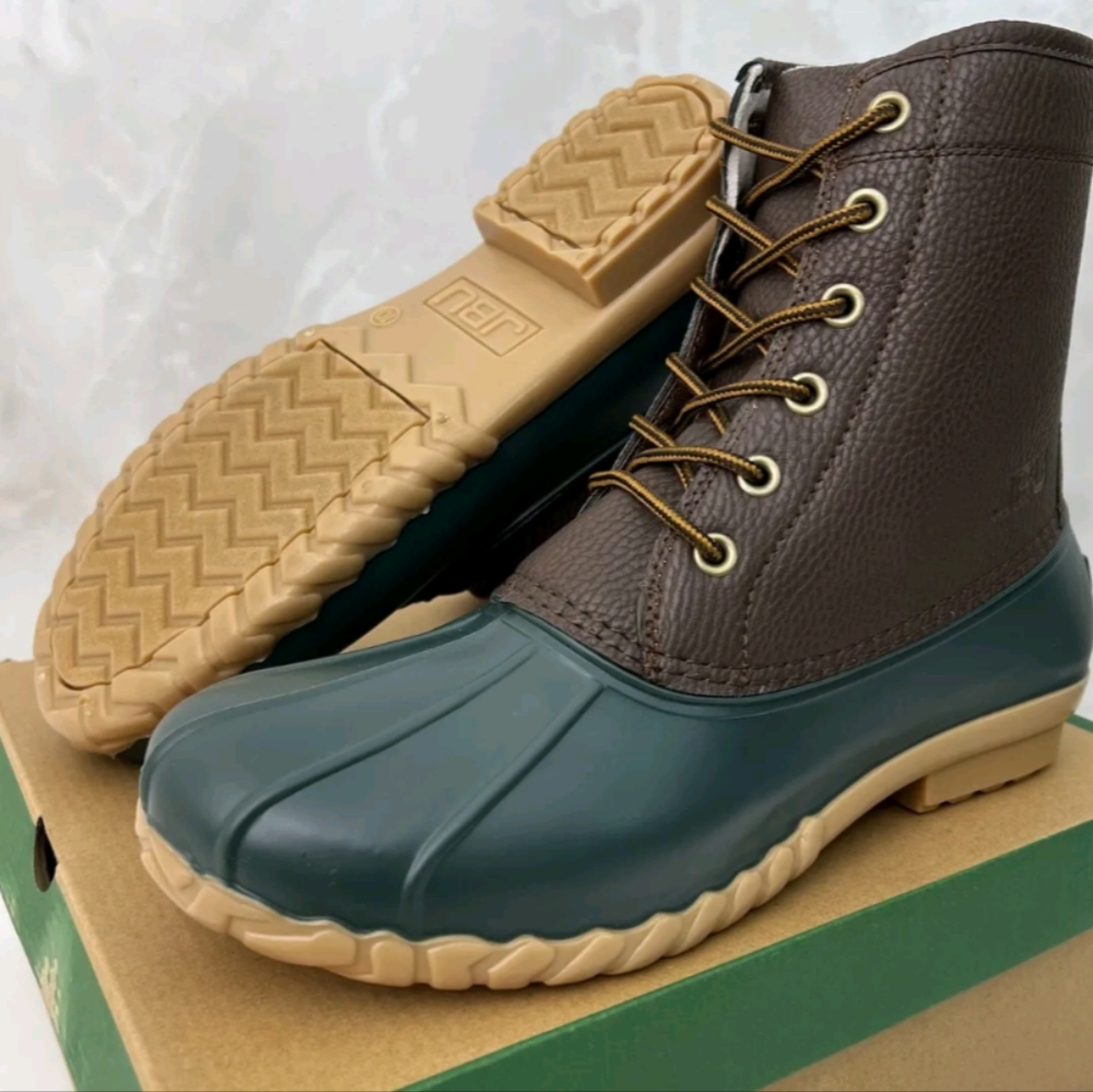 WATERPROOF -JBU MEN'S MAINE DARK BROWN DUCK BOOTS - NWT  NIB-SIZE Variou…